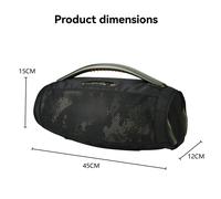 Custodia da viaggio in nylon nero per portatile per altoparlante modello antipol