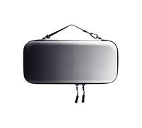 Custodia da Viaggio per 2 Host Custodia Rigida Portatile Protettiva con Doppia Cerniera Maniglia Ergonomica Nero Bianco