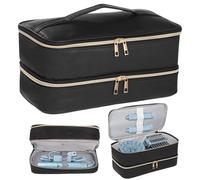 Custodia da viaggio per asciugacapelli, compatibile con asciugacapelli Dyson Airwrap Shark FlexStyle Revlon, a doppio strato, con cerniera, per accessori per acconciature, casa, salone, viaggi