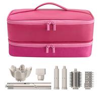 Custodia da viaggio per asciugacapelli Shark Flexstyle a doppio strato, accessori per capelli, borsa portaoggetti per accessori per capelli Revlon, organizer per asciugacapelli e styler (P-rosa)