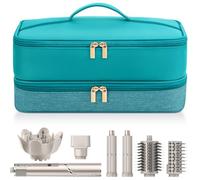 Custodia da viaggio per asciugacapelli Shark Flexstyle, custodia a doppio strato per asciugacapelli Shark Flexstyle, borsa organizer portatile per accessori per asciugacapelli Shark Beauty (verde