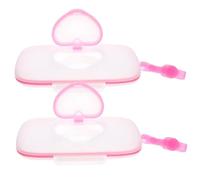 Custodia da viaggio per baby salviettine 2 pcs Case di viaggi di viaggio portatili facilità di ricarica del tessuto bagnato con flip-top per zaino per passeggino per pannolini