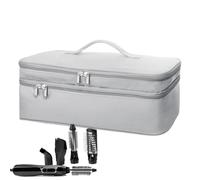 Custodia da viaggio per capelli, borsa organizer portatile a doppio strato | per strumenti per capelli con cuscinetto resistente al calore, borsa portaoggetti di grande capacità, per tutte le marche di