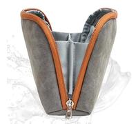 Custodia da viaggio per caricabatterie, custodia digitale da viaggio, adattatore per caricabatterie e cavo dati, multiuso, Grigio e marrone., Refer to description, Unisex