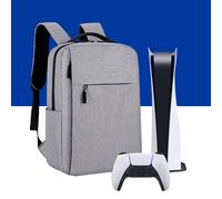 Custodia da viaggio per console di gioco EGYMEN: zaino in nylon resistente con porta di ricarica USB, compatibile con PS5, Xbox e Switch.