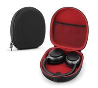 Custodia da viaggio per cuffie Bose QuietComfort QC35, QC25, QC2, QC15, AE2w, AE2i, AE2, SoundLink, SoundTrue, custodia protettiva da viaggio con custodia per cavo, batteria e parti (nero/rosso)