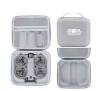 Custodia da viaggio per DJI Neo 2, custodia mini rigida impermeabile in PU e EVA con copertura protettiva in pelle PU, organizer portatile per accessori del drone Neo 2