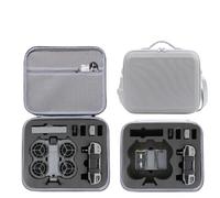 Custodia da viaggio per DJI Neo 2 Fly More Combo Accessori, borsa a tracolla portatile in PU per DJI Neo 2, compatibile con telecomando RC-N3 e hub di ricarica della batteria, grigio, Semplice