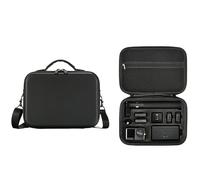 Custodia da viaggio per DJI Osmo Action 6 Creator Bundle, borsa portaoggetti di grande capacità, organizer portatile, impermeabile, scatola protettiva in PU per fotocamera Osmo Action 6, Nero