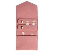 Custodia Da Viaggio Per Gioielli Portatile - Borsa Accessoria Pieghevole Per Collane, Bracciali, Articoli Da Toeletta | Organizzatore Leggero Per Strumenti Per Il Trucco, Denaro, Elementi Essenziali C