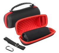 Custodia da viaggio per J-BL Flip 7, custodia portatile per altoparlante Flip7, organizer con tracolla, custodia rigida in EVA antiurto (foderata rossa)