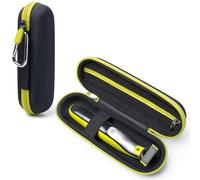 Custodia da viaggio per Philips OneBlade 360/Pro/Intimate Series, custodia rigida in EVA per rasoio elettrico, regolabarba e body groomer con organizer per accessori, nero e verde