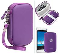 Custodia da viaggio per Polaroid zip stampante portatile mobile per stampante e stampante fotografica portatile HP pignone e altri simili dimensioni, con tasca per carta fotografica e cavo