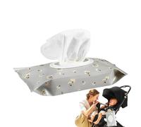 Custodia da viaggio per salviette umidificate, porta salviette umidificate per bambini, portatile, ricaricabile, riutilizzabile, ermetica, impermeabile, antipolvere