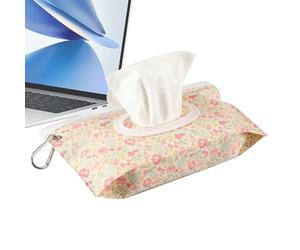 Custodia da viaggio per salviettine per | Dispenser di salviette,Dispenser organizer riutilizzabile portatile ricaricabile ermetico per il viaggio del bagno ragazzo e ragazza passeggino, Rosa