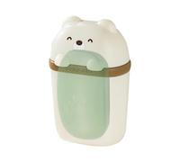 Custodia da viaggio per shampoo a forma di orsetto, portatile, con foro di drenaggio, contenitore per shampoo e lavanderia, a forma di orsetto
