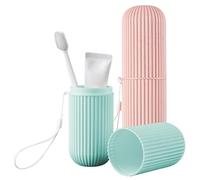 Custodia da viaggio per spazzolino da denti 2 pezzi Porta di spazzolino da denti da viaggio con cinghia portatile spazzolino da denti spazzolino per il viaggio di campeggio da viaggio per viaggi quot