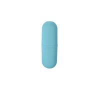 Custodia da viaggio per spazzolino da denti 4 in 1 porta dentifricio rasoio contenitore a forma di cilindro per lavaggio accessori da bagno per esterni blu
