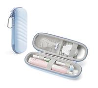 Custodia da viaggio per spazzolino elettrico Oral B/Oral-B Pro/Phlips Sonicare, custodia protettiva portatile impermeabile con tasca in rete e 2 coperture protettive per testine di spazzolino da denti
