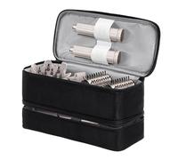 - Custodia da viaggio per strumenti per capelli, borsa da viaggio per bigodini, custodia per asciugacapelli a doppio strato, organizer impermeabile per asciugacapelli, ferro arricciacapelli