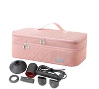 Custodia da viaggio per strumenti per capelli - supporto per asciugatrice a doppio strato, resistente al calore | Borsa organizer multi-compartimento portatile in ferro curling casa e viaggio di