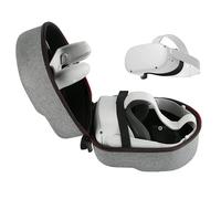 Custodia da viaggio per visore VR compatibile con Oculus Quest 2, colore grigio, ideale come regalo a sorpresa.