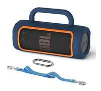 Custodia da viaggio portatile compatibile con altoparlante Bluetooth JBL Grip, custodia protettiva portatile in morbido silicone per impugnatura JBL con cordino e moschettone (blu scuro)