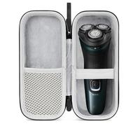 Custodia da viaggio rigida Linkidea per rasoi elettrici Philips Norelco serie 2400 e 3600, organizer e protezione per rasoi elettrici, porta accessori da barba da uomo (nero)