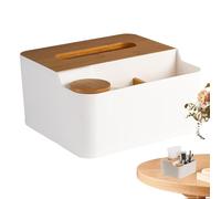 Custodia decorativa per fazzoletti - Supporto in pelle PU impermeabile, custodia in carta per il viso | Organizzatore di tovaglioli rettangolare e quadrato, per tavolino, vanità, ufficio, sala da B