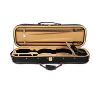 custodia del violino Custodia Per Violino 4/4-1/32 Fodera In Tessuto Oxford Custodia Rettangolare Floccata Gialla Con Igrometro(1/10)