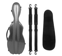 custodia del violino Custodia Per Violino 4/4 Protezione Termometro Incorporato Valigia Per Violino Con Accessori Per Cinghie(Black Stripe)
