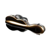 custodia del violino Custodia Per Violino Misura 4/4 A Forma Di Zucca Oro Scuro Leggera Fibra Di Carbonio Ibrida Con Borsa Per Musica Con Chiusura A Combinazione