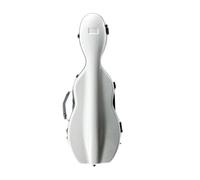 custodia del violino Custodia Per Violino Misura 4/4 A Strisce Bianche A Forma Di Zucca In Fibra Di Carbonio Ibrida Con Borsa Per Spartiti Con Chiusura A Codice