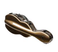 custodia del violino Custodia Per Violino Misura 4/4 Multicolori Disponibili Forma Di Zucca Doppia Spalla Leggera E Impermeabile In Fibra Di Carbonio Ibrida(Dark Gold)