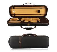 custodia del violino Custodia Per Violino Rettangolare 4/4 3/4 1/2 1/4 Panno In Nylon Oxford Foderato Impermeabile In Flanella Con Igrometro(1/4)