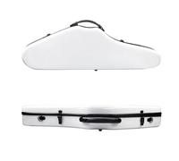 custodia del violino Custodia Per Violino Triangolare Custodia Rigida Per Prestazioni Di Archiviazione Per Violino In Fibra 4/4 Per Violino Acustico/elettrico(White)