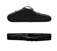 custodia del violino Custodia Per Violino Triangolare Custodia Rigida Per Prestazioni Di Archiviazione Per Violino In Fibra 4/4 Per Violino Acustico/elettrico(Black)