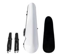 custodia del violino Custodia Per Violino Triangolare Portatile Scatola Di Immagazzinaggio In Fibra Impermeabile E Resistente Alla Compressione Custodia Per Violino 4/4 Lucida(White)
