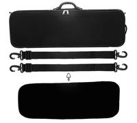 custodia del violino Scatola Portaoggetti Quadrata Per Violino 4/4 Con Igrometro E Zaino Impermeabile Per Violino