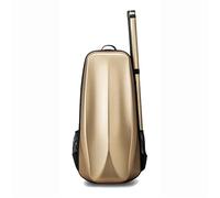custodia del violino Zaino Da Viaggio A Doppio Strato Con Custodia Per Violino PC Composito Ibrido In Fibra Di Carbonio Di Dimensioni 4/4-3/4 Con Tubo Ad Arco Rimovibile(Gold2)