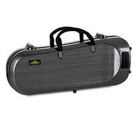 Custodia Deluxe Lechgold per tromba Bb con valvole Perinet, rigida e resistente, imbottitura termica per strumento e bocchino, set zaino, design cool in carbonio lucido.
