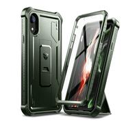 Custodia Dexnor per iPhone XR [Protezione schermo e supporto integrati] H