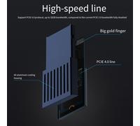 Custodia di archiviazione esterna per Xbox Series X S per unità SSD M 2 2230 per