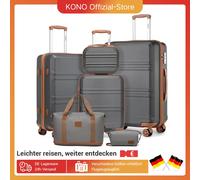 Custodia di bellezza KONO 6 pezzi, custodia per cosmetici, bagaglio a mano e borsa da toilette borsa Avorio