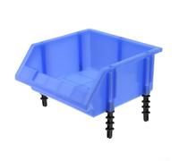 Custodia di classificazione per viti e piccole parti, realizzata in materiale PE con trattamento a iniezione per una migliore manipolazione (blu)