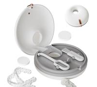 Custodia di contenzione ortodontica, Custodia di contenzione,Custodia per protesi dentaria con scatola per protezione della bocca - Custodia ortodontica portatile per riporre gli apparecchi ortodontic