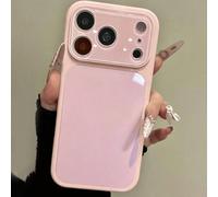 Custodia di lusso per telefono in vetro lucido e di colore unito, compatibile con iPhone 17 Pro Max, 16, 15, 14, 13, 12, 11 Pro Max, con protezione per l'obiettivo, anti-caduta, anti-urto, cover poste