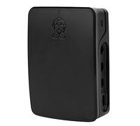 Custodia di protezione ABS per lampone PI Raspberry 4B di alta qualità Ammeatry Aviling non tossico Snap in slot Design del foro accurato Shell durevole per il guscio 4th (Nero)