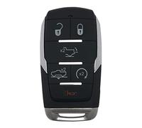 Custodia di ricambio per telecomando Keyless Entry Smart Key Fob Fit per RAM 1500 2019-2020 (6 pulsanti, nero)
