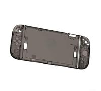 Custodia di ricambio trasparente per Nintendo Switch 2, set completo progettato con precisione per adattarsi esattamente alle dimensioni della console originale (nero)